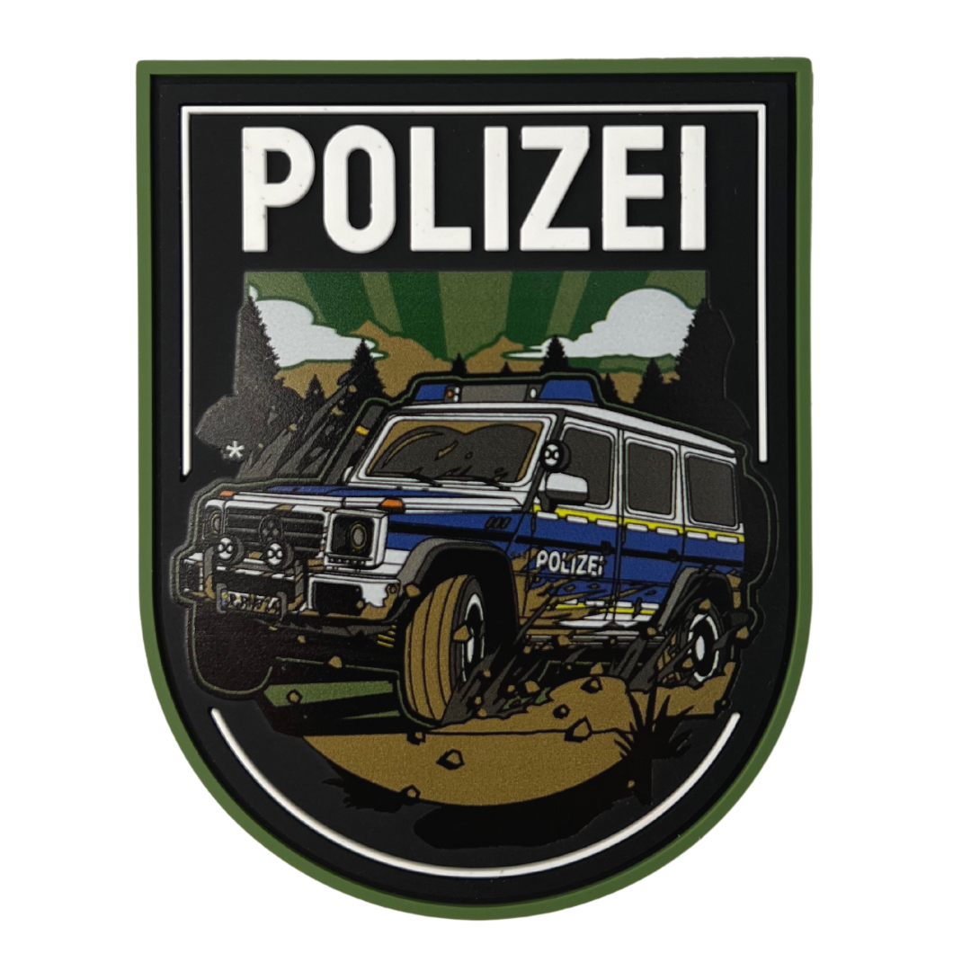 Polizei Hiking Backpack Rubber Patch