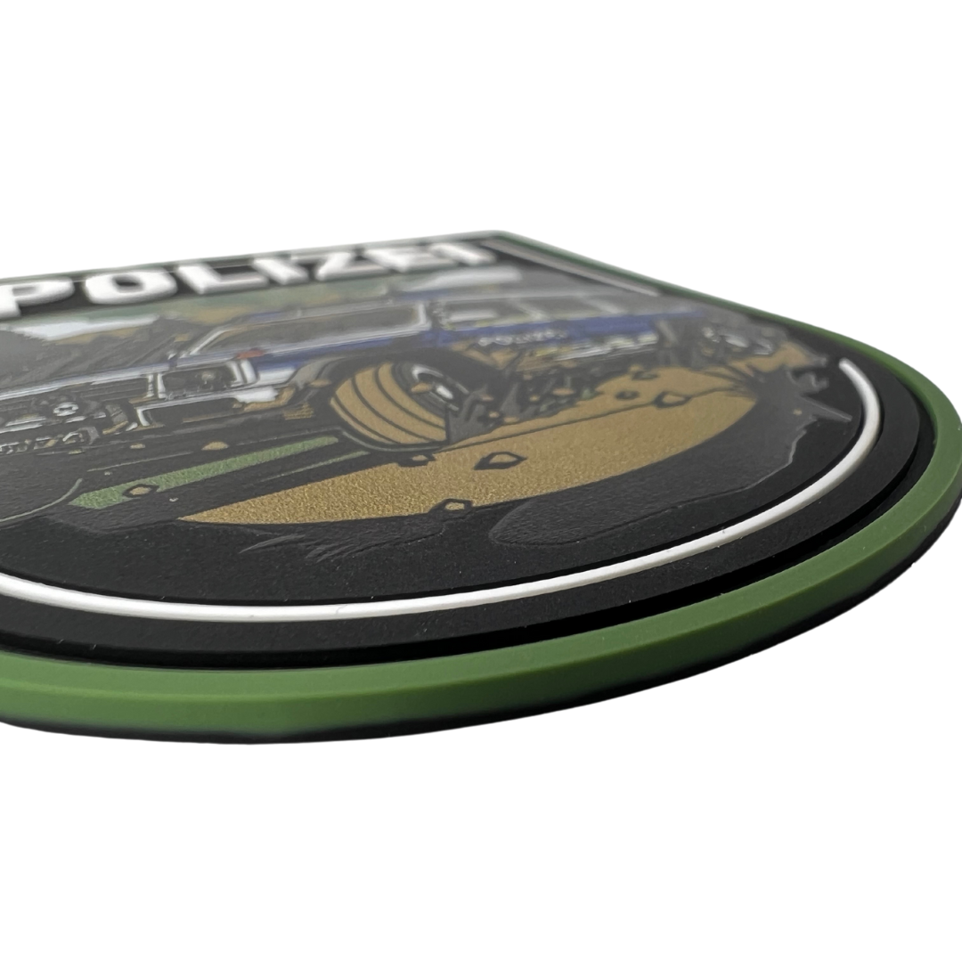 Polizei Hiking Backpack Rubber Patch