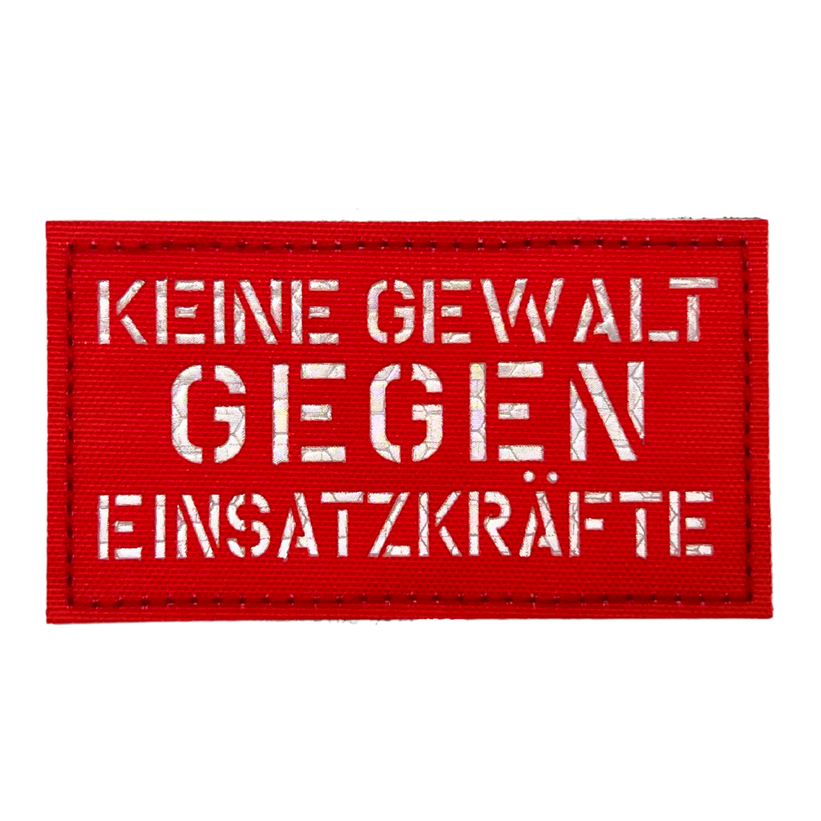 Keine Gewalt gegen Einsatzkräfte Lasercut Patch