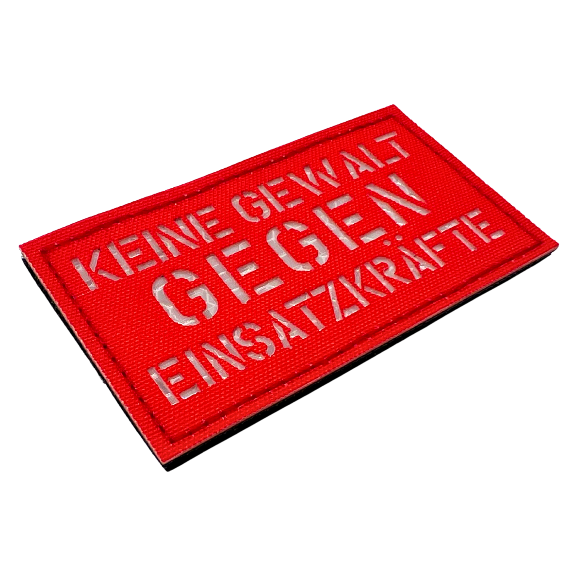 Keine Gewalt gegen Einsatzkräfte Lasercut Patch