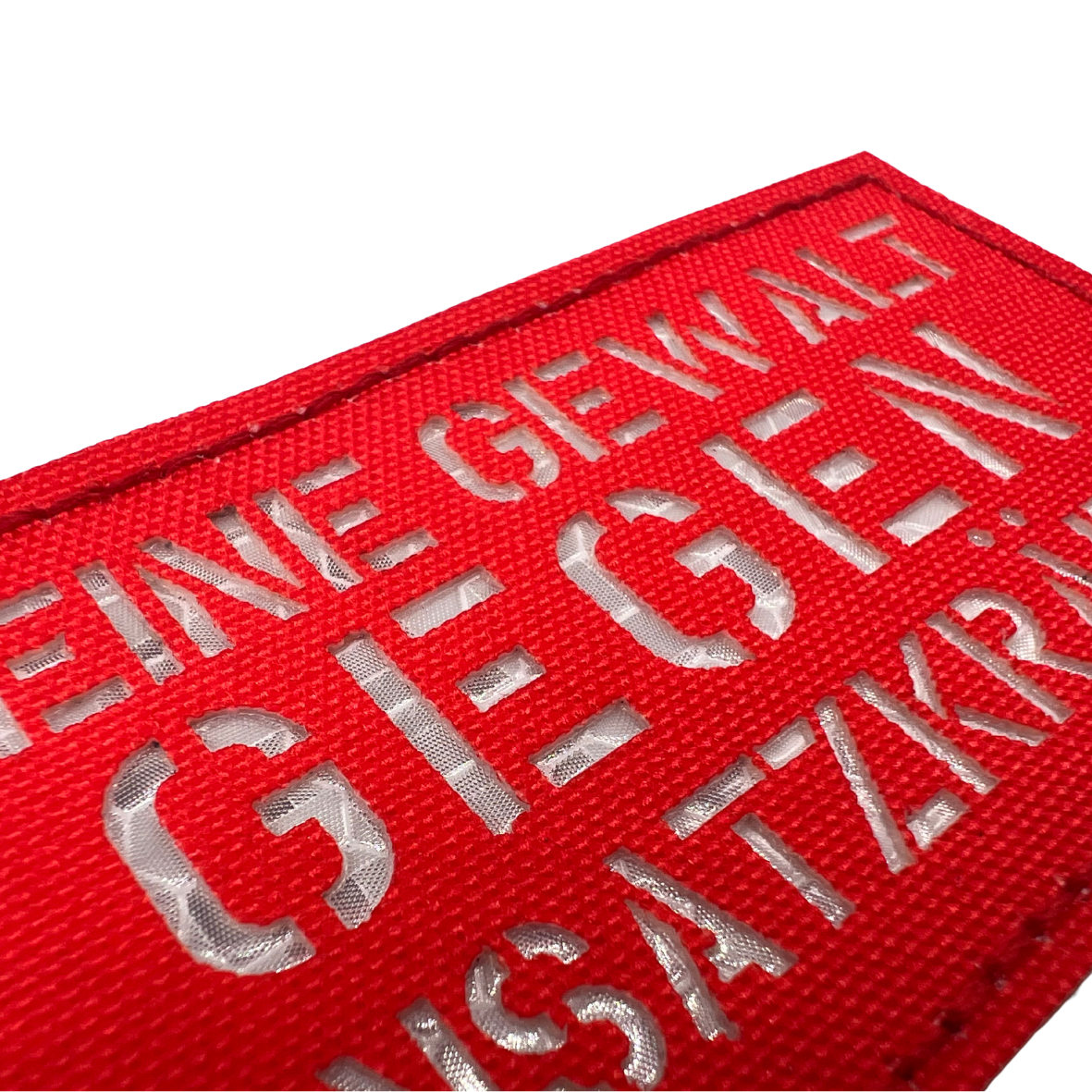 Keine Gewalt gegen Einsatzkräfte Lasercut Patch