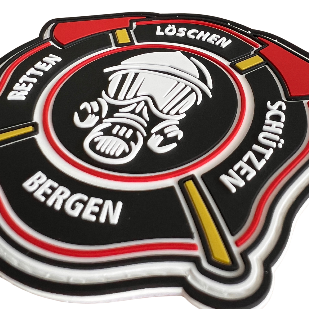 Retten Löschen Schützen Bergen Feuerwehr Rubber Patch