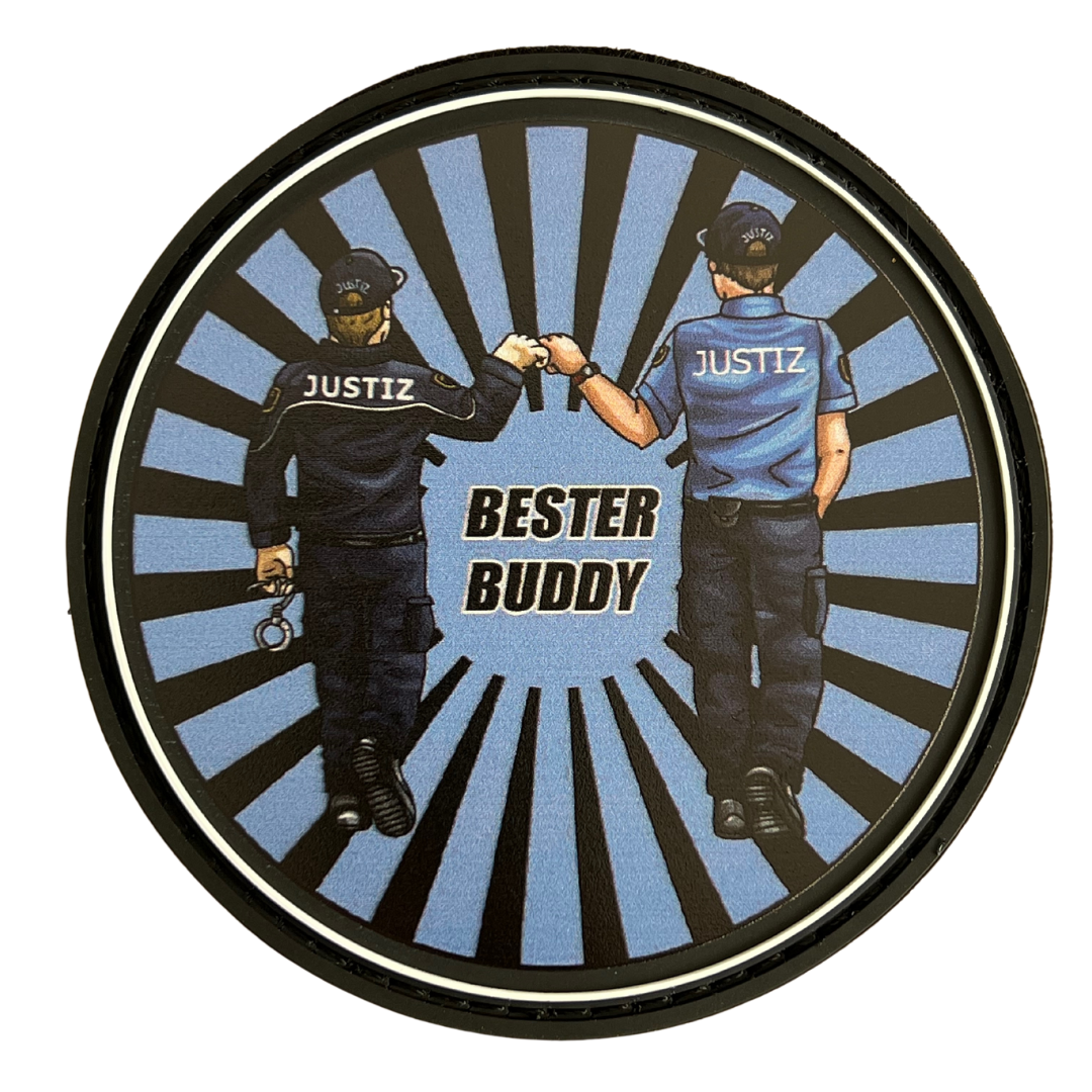 Justiz Bester Buddy Rubber Patch