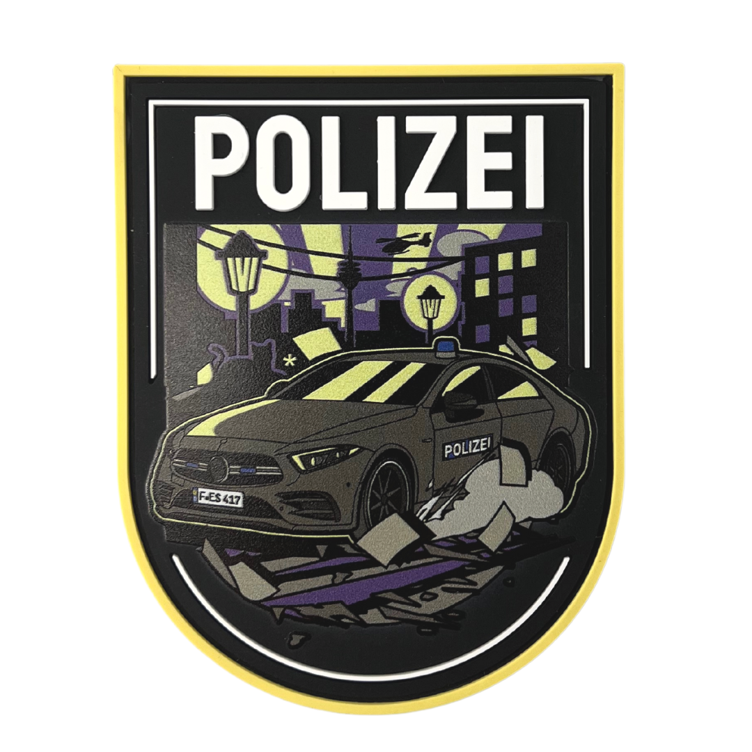 Polizei Nightshift Cities Rubber Patch