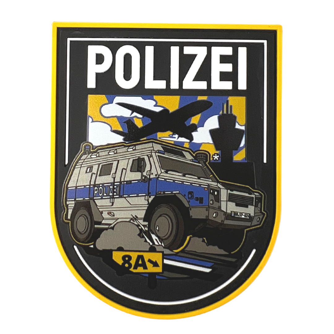 Polizei Plane Runway Rubber Patch