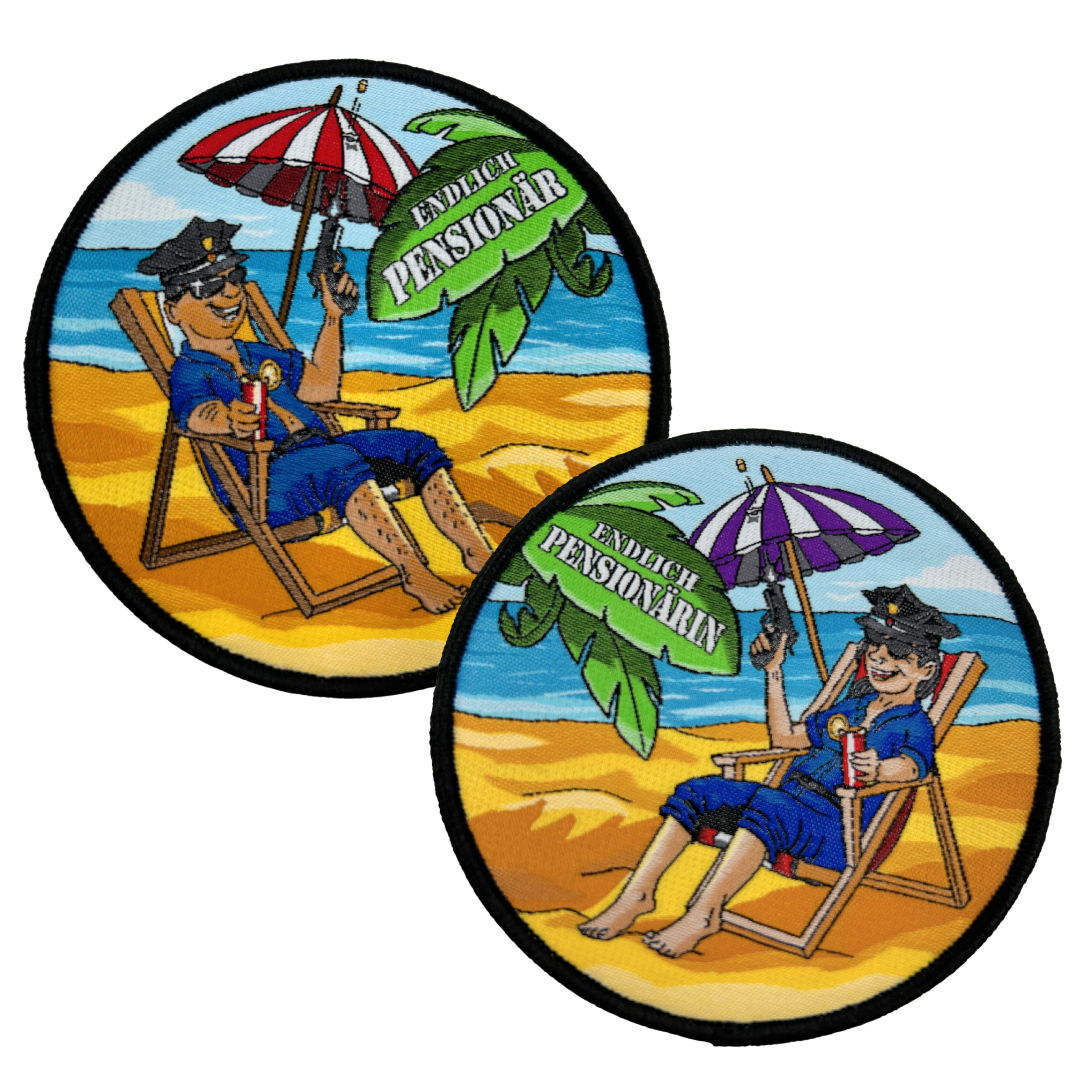 Endlich Pensionär/ Pensionärin Textil Patch