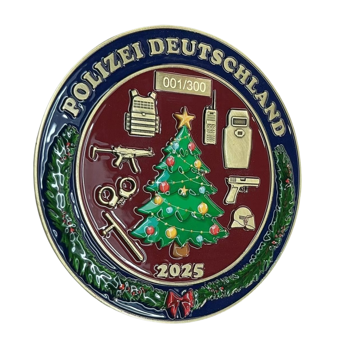 Limitierter XXL Polizei Weihnachtscoin 2025