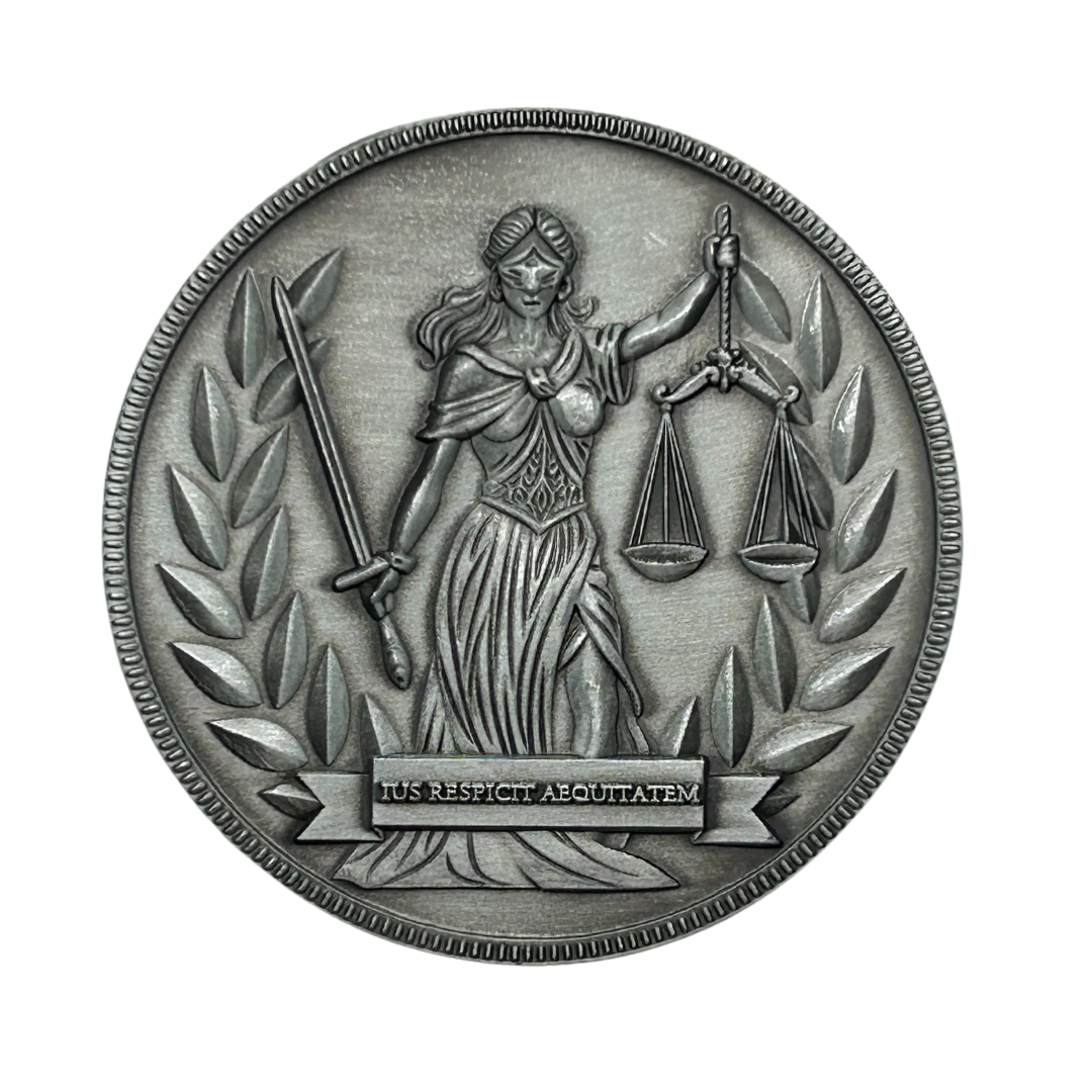 Justitia limitierter Coin