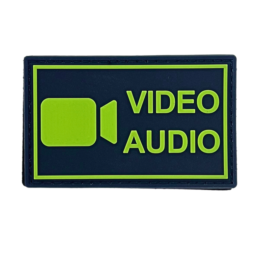 Bodycam Video/Audio Glow in the Dark Rubber Patch