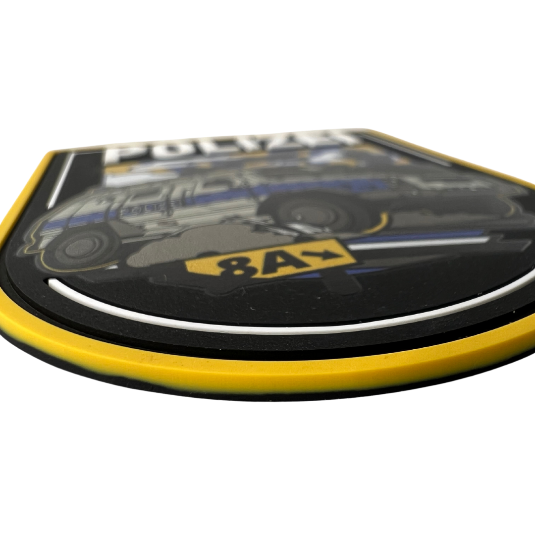 Polizei Plane Runway Rubber Patch