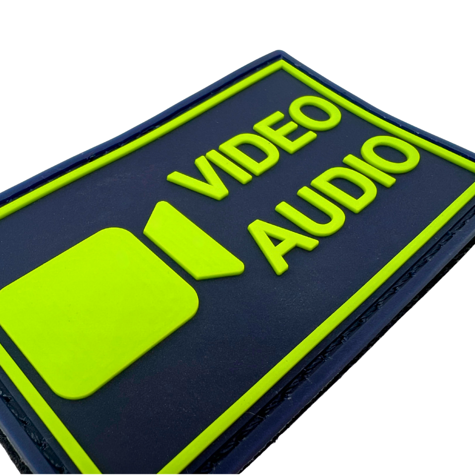 Bodycam Video/Audio Glow in the Dark Rubber Patch