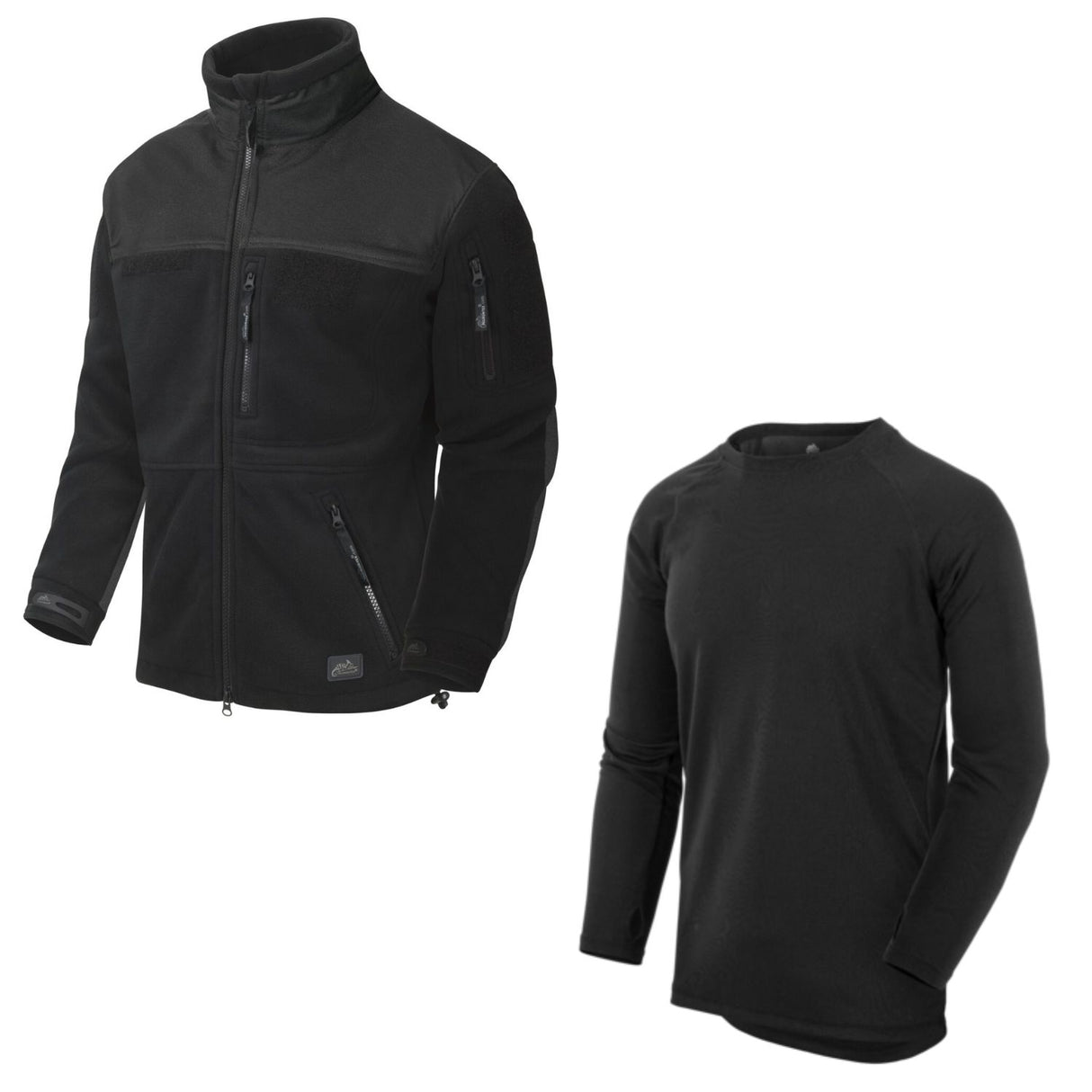 BUNDLE: Helikon-Tex Infantry Fleece Jacke + Unterzieh Langarmshirt US LVL 1