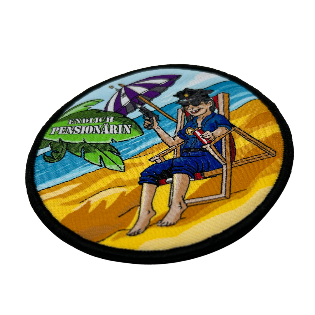Endlich Pensionär/ Pensionärin Textil Patch