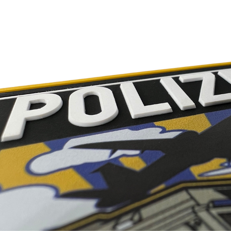Polizei Plane Runway Rubber Patch