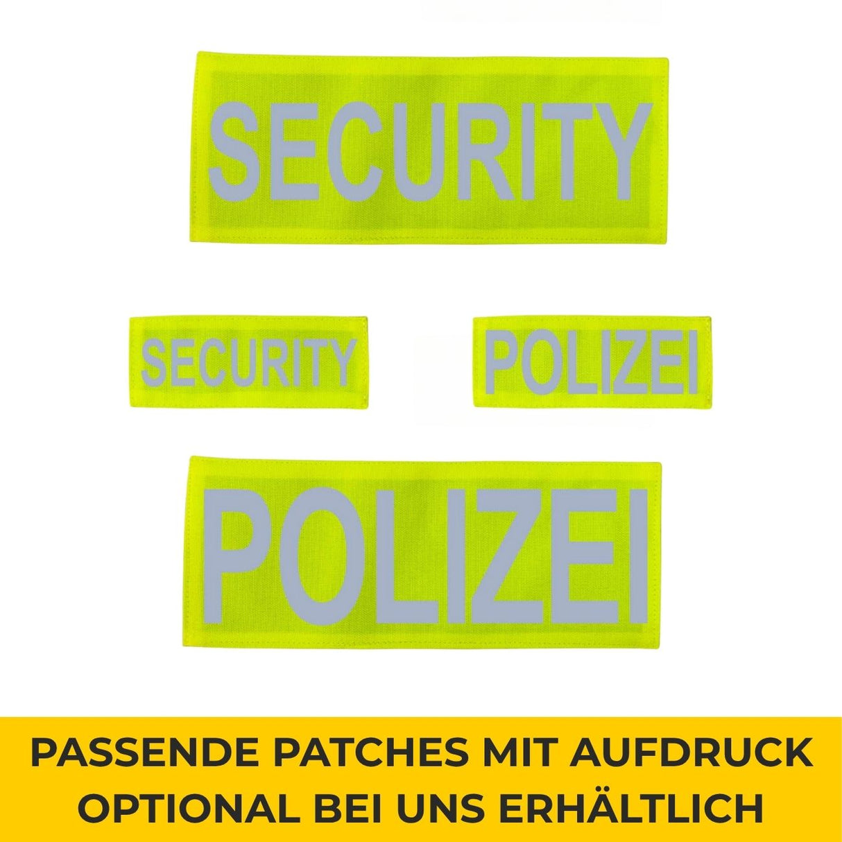Taktische Warnweste schwarz/gelb