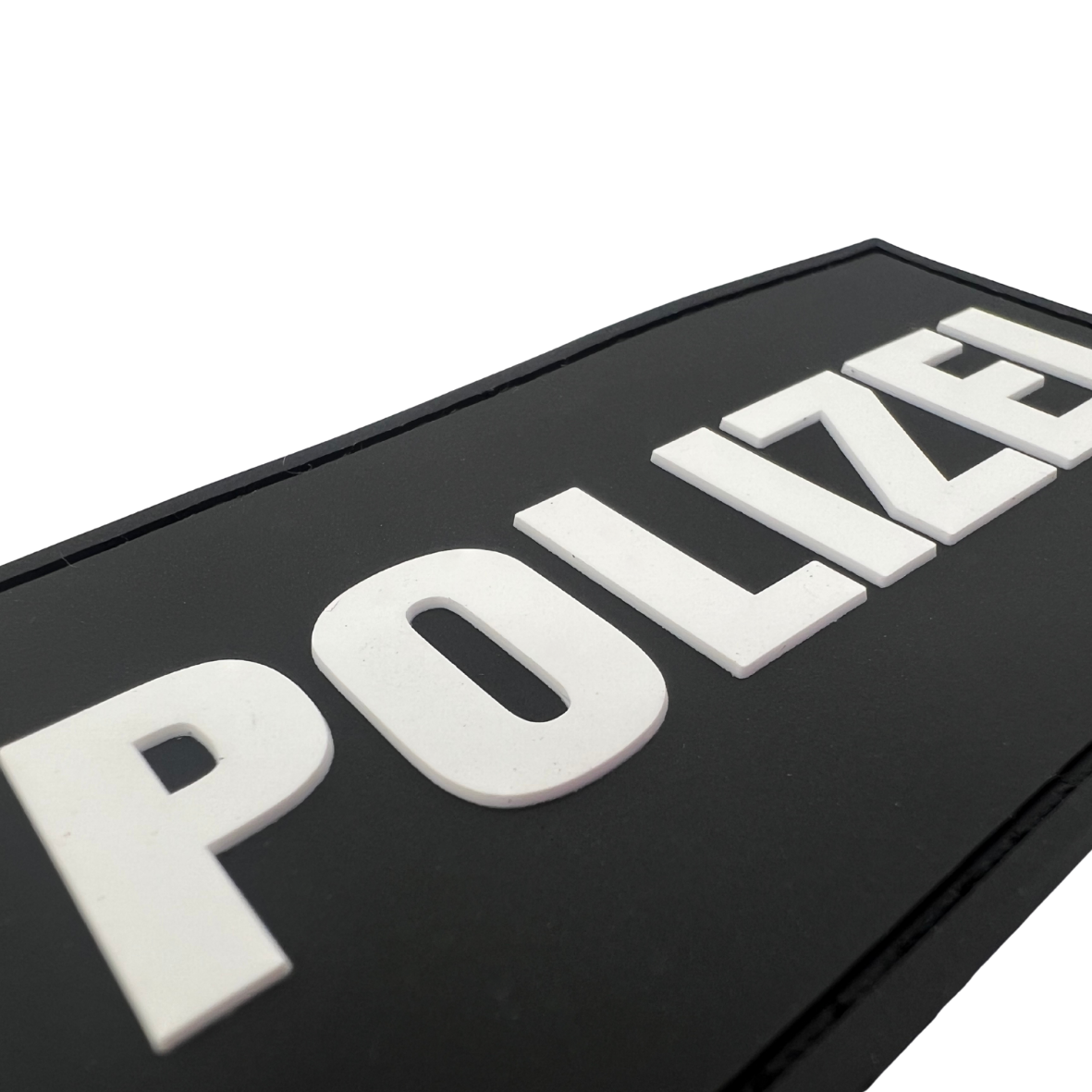 Polizei fluoreszierender Rubberpatch - Mini / Mittel / Groß