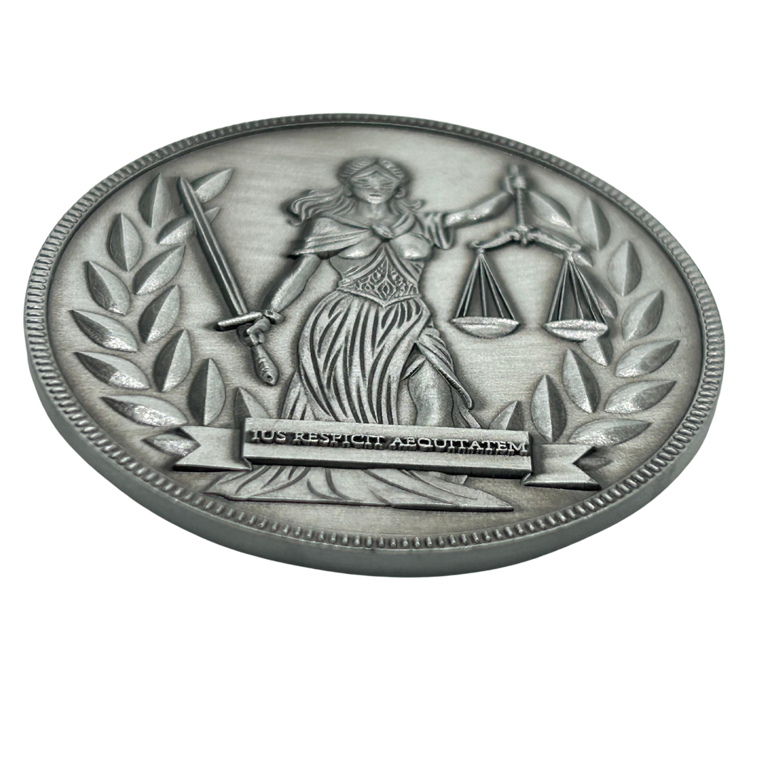Justitia limitierter Coin