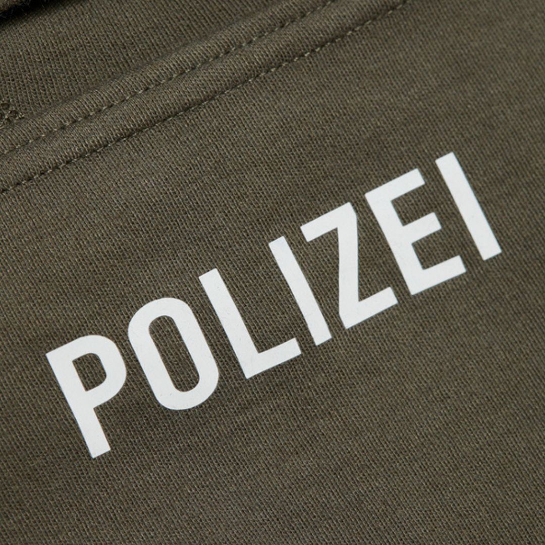 Flammschutz Sturmhaube / Identitätsschutzhaube mit Polizeiaufdruck