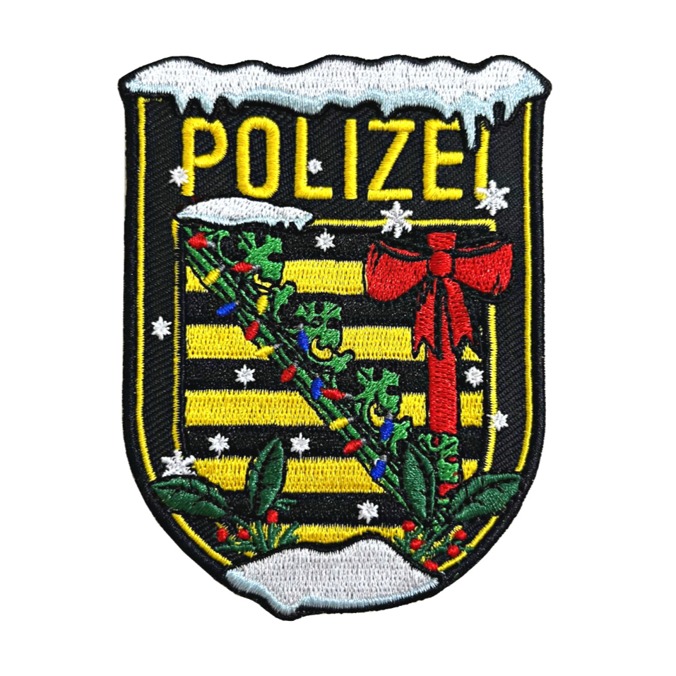 Polizei Xmas Textil Länderpatches