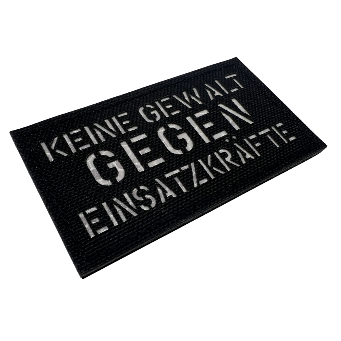 Keine Gewalt gegen Einsatzkräfte Lasercut Patch