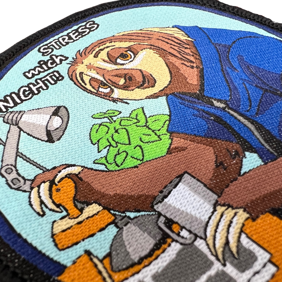 Behördenfaultier Textil Patch