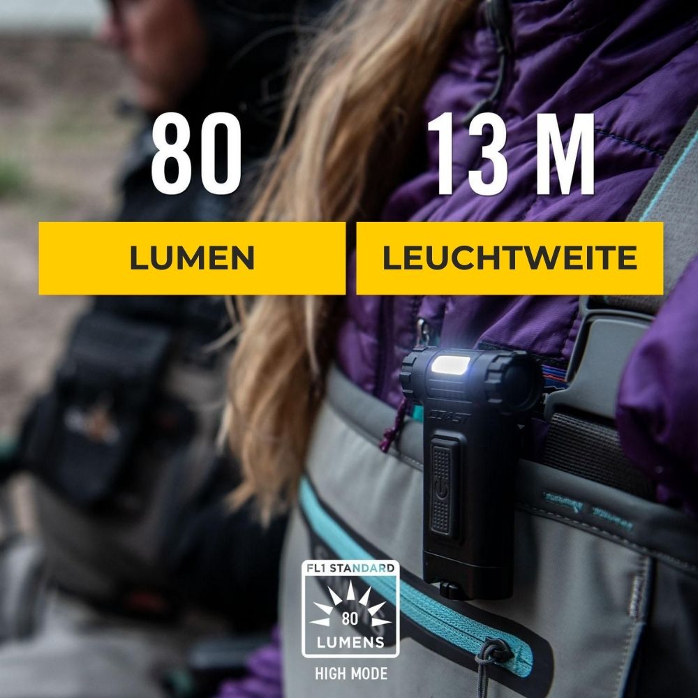 COAST HX4 LED Cliplampe (weiß - rot)