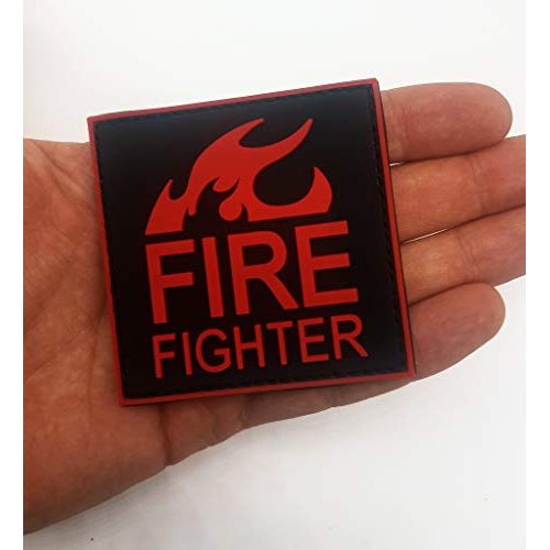 Fire Fighter Rubber Patch