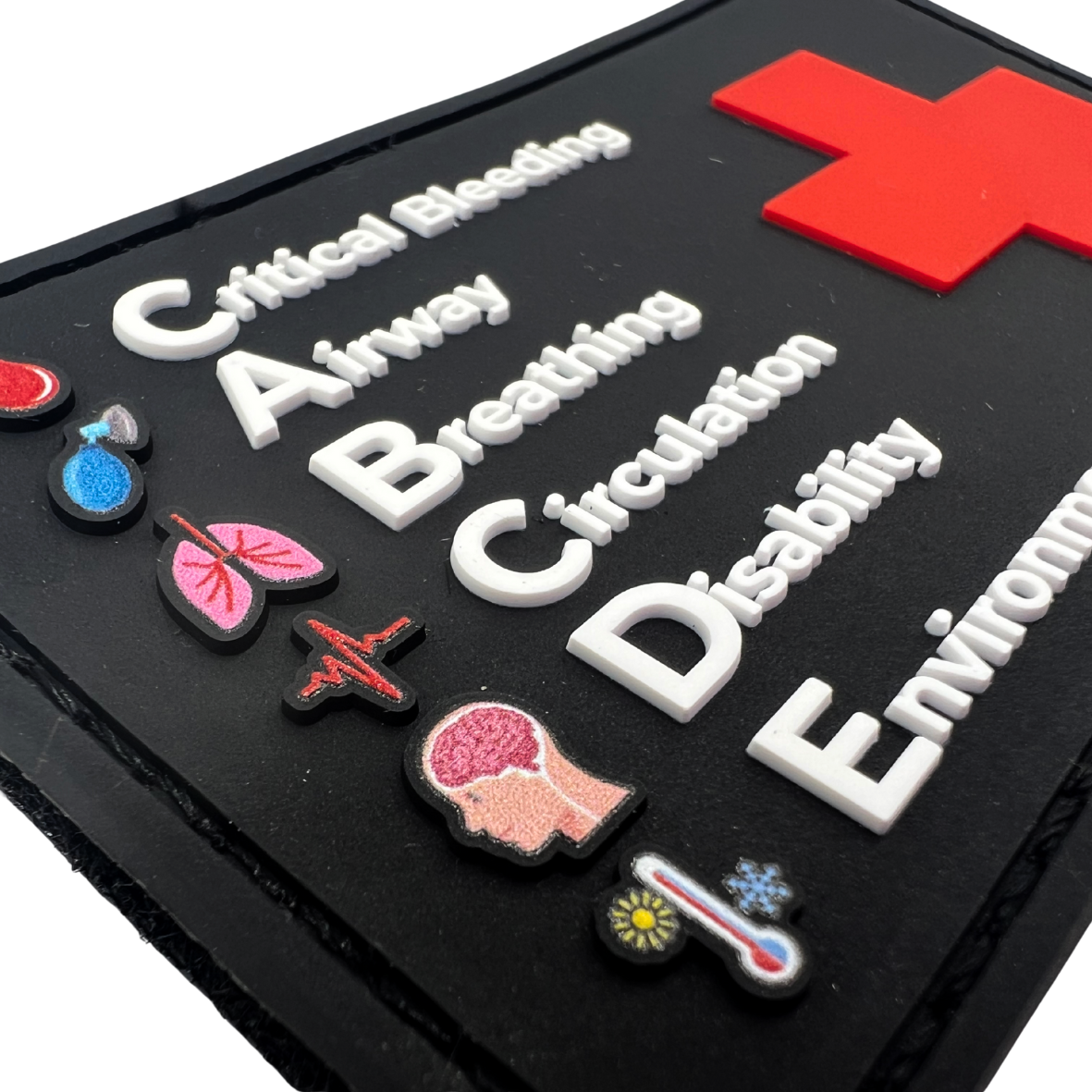 First AID CABCDE Rubber Patch