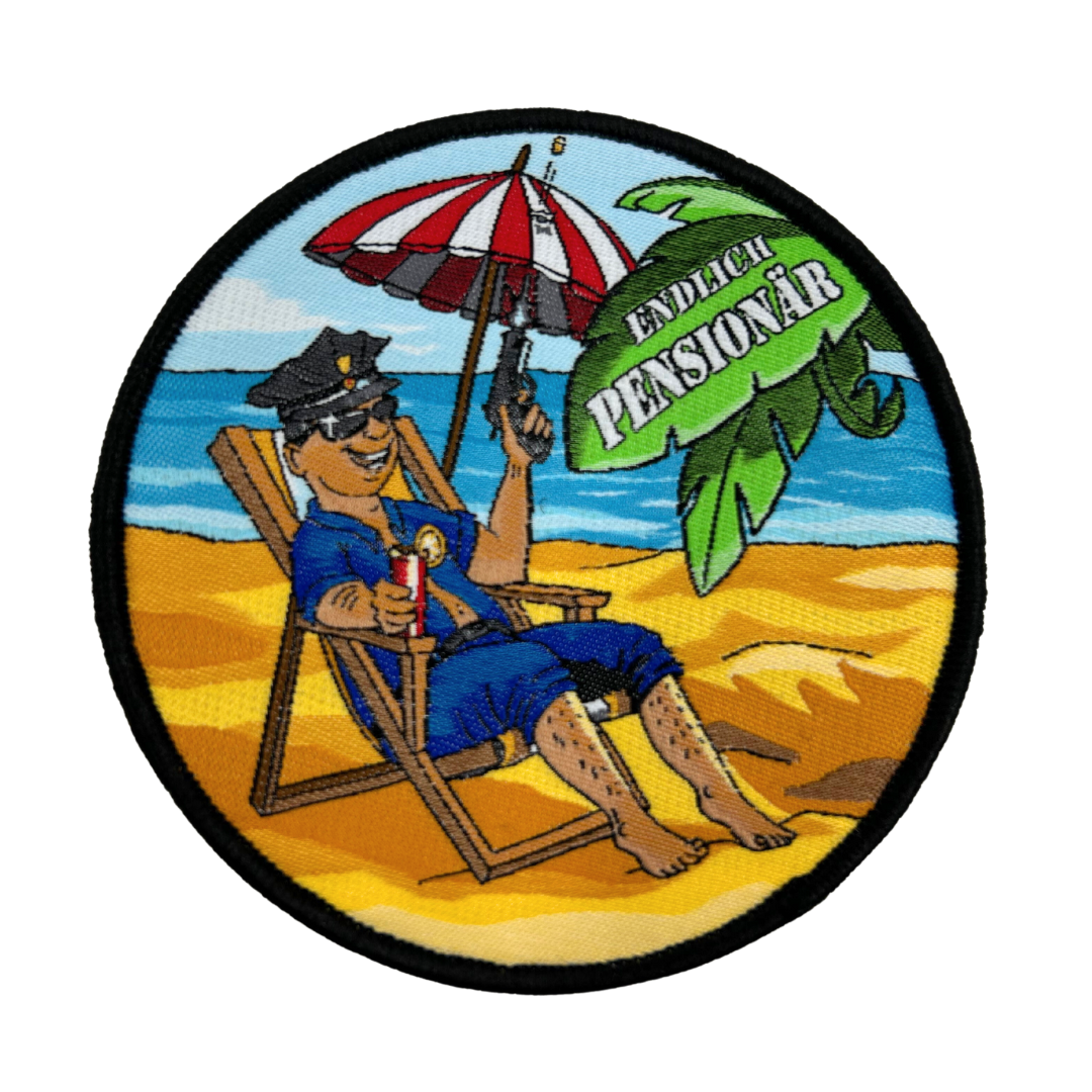 Endlich Pensionär/ Pensionärin Textil Patch