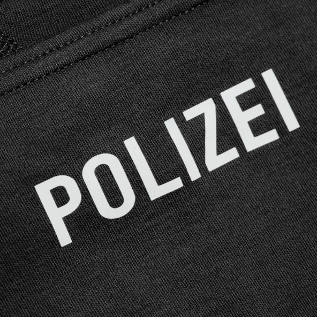 Flammschutz Sturmhaube / Identitätsschutzhaube mit Polizeiaufdruck