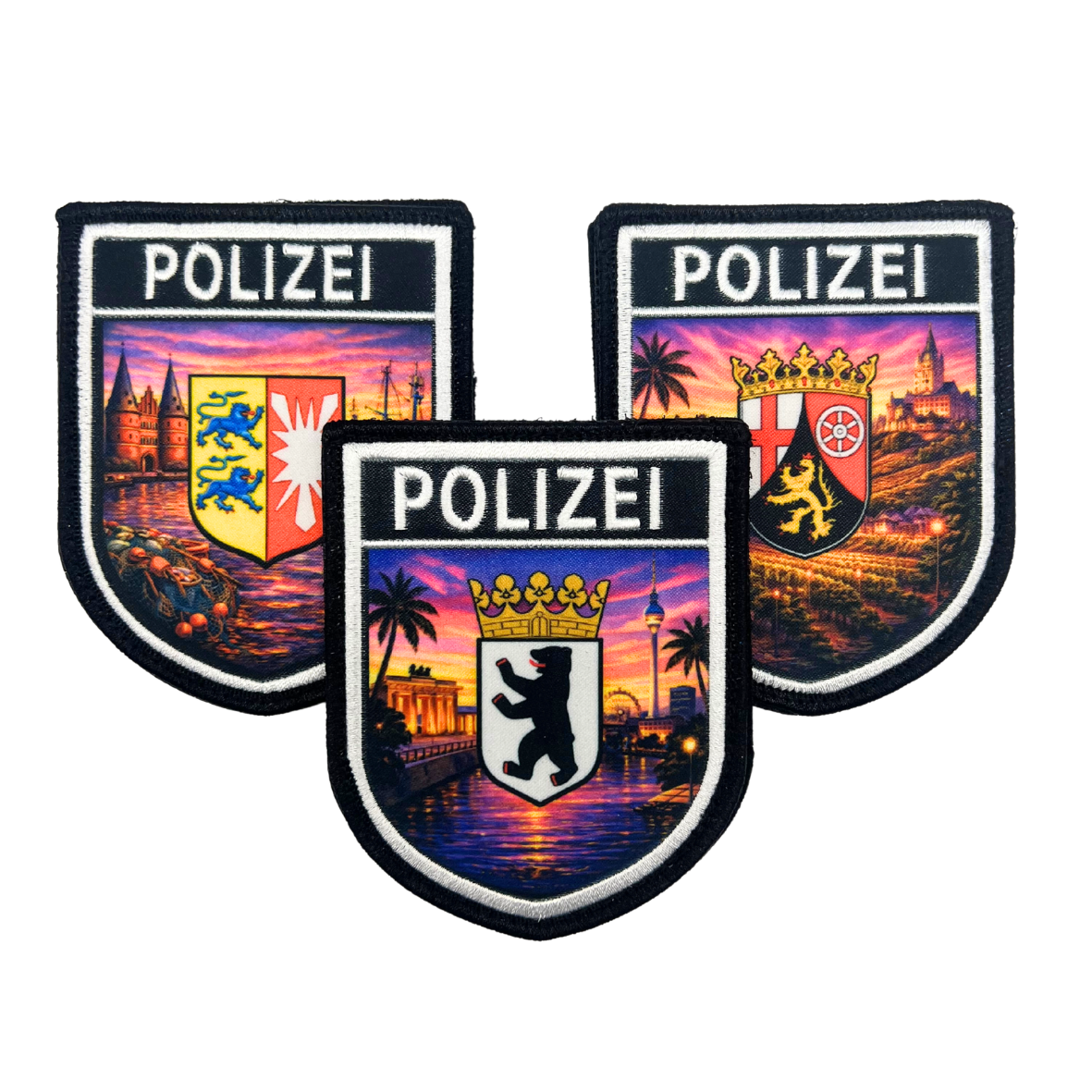 Polizei Bundesländer Summer Edition Textil Patches