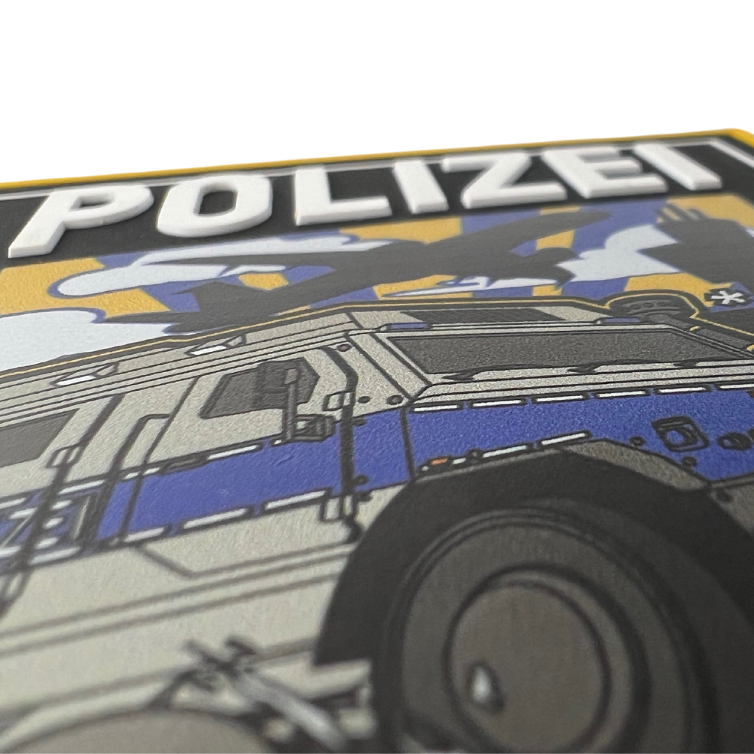Polizei Plane Runway Rubber Patch