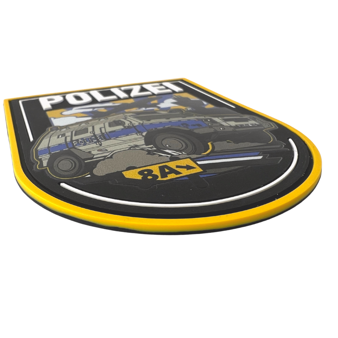Polizei Plane Runway Rubber Patch
