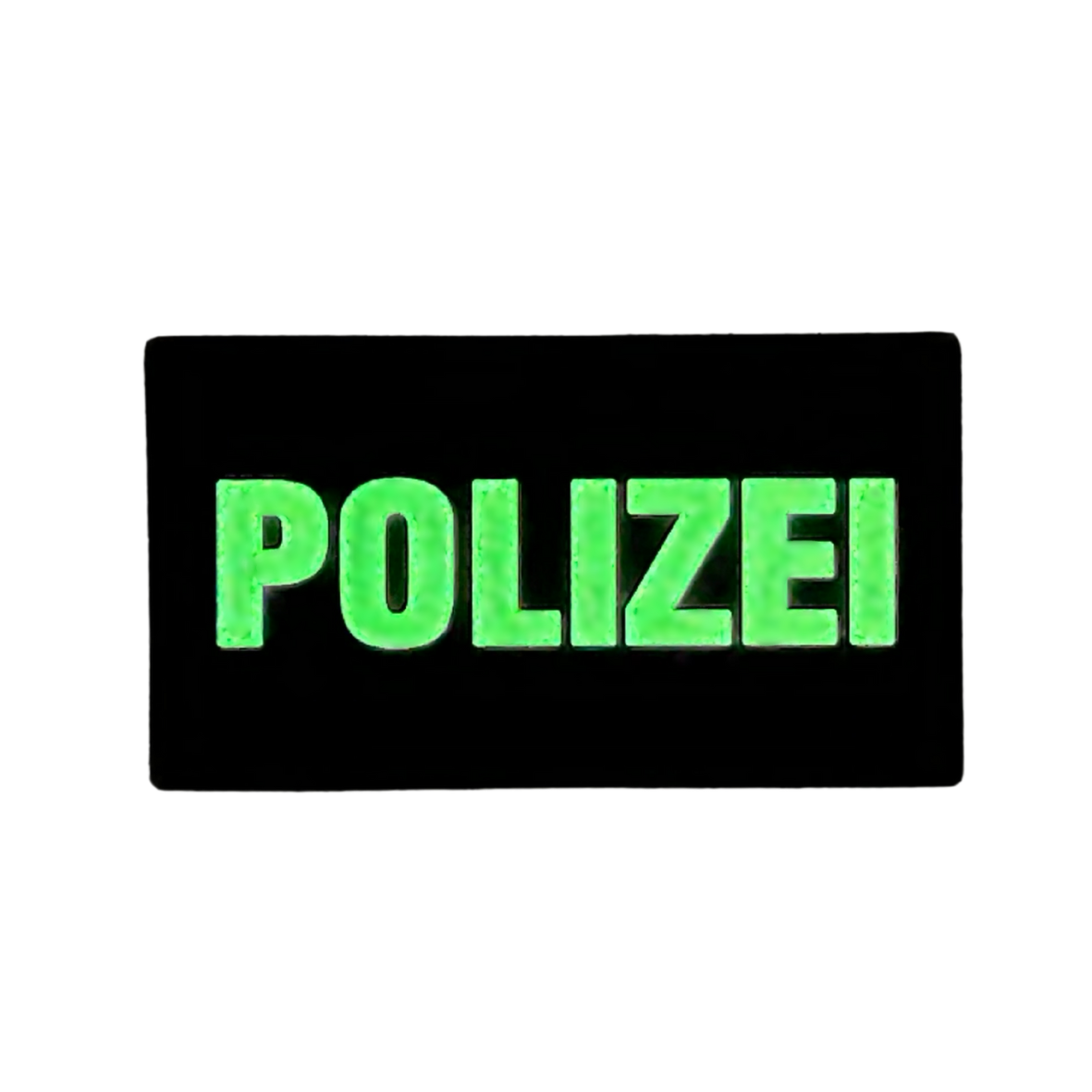 Polizei fluoreszierender Rubberpatch - Mini / Mittel / Groß