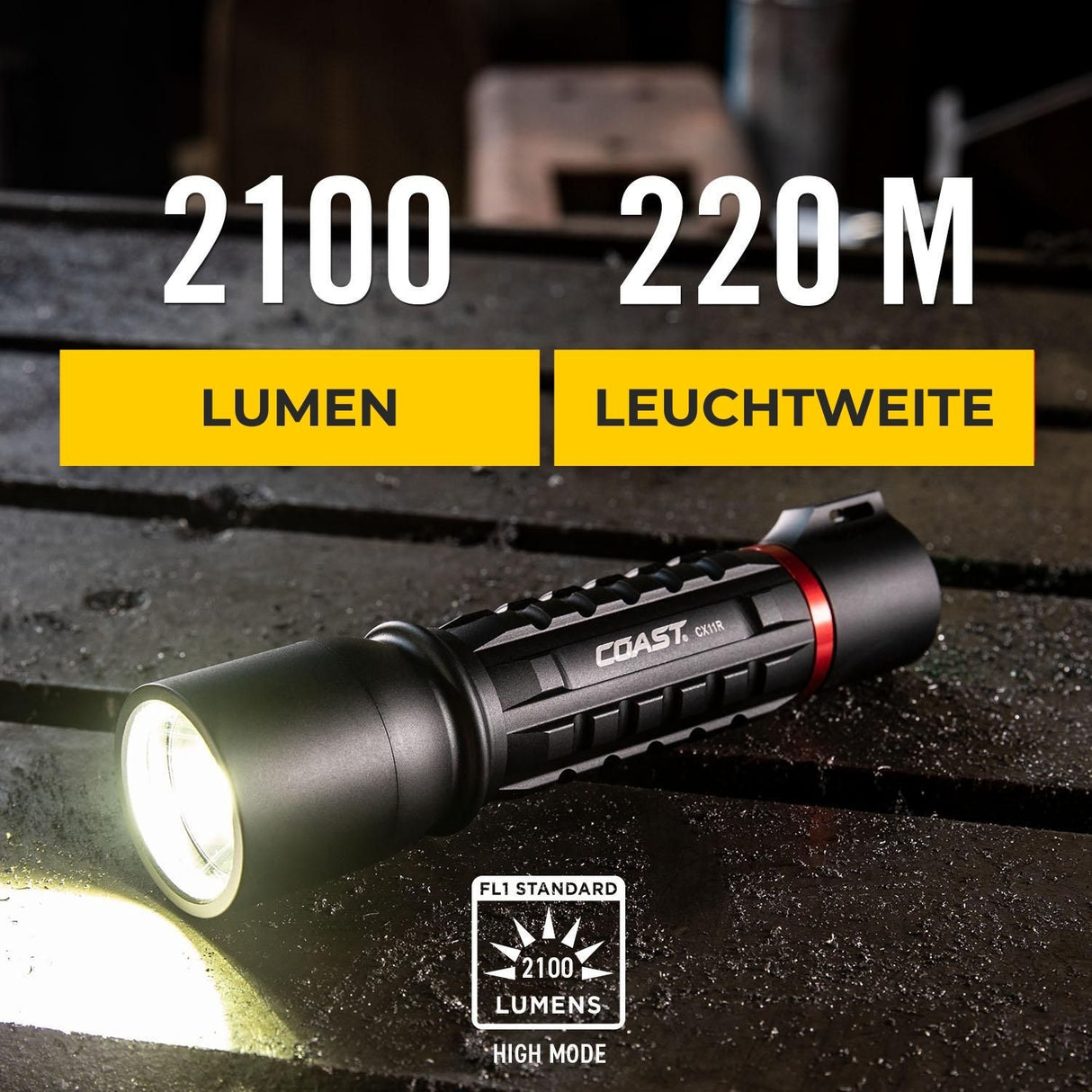 COAST XP11R Taschenlampe 2100 Lumen