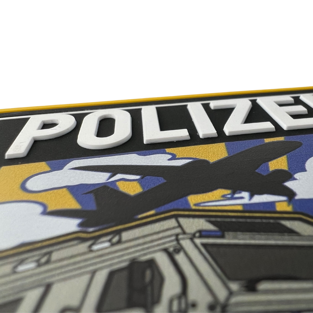 Polizei Plane Runway Rubber Patch