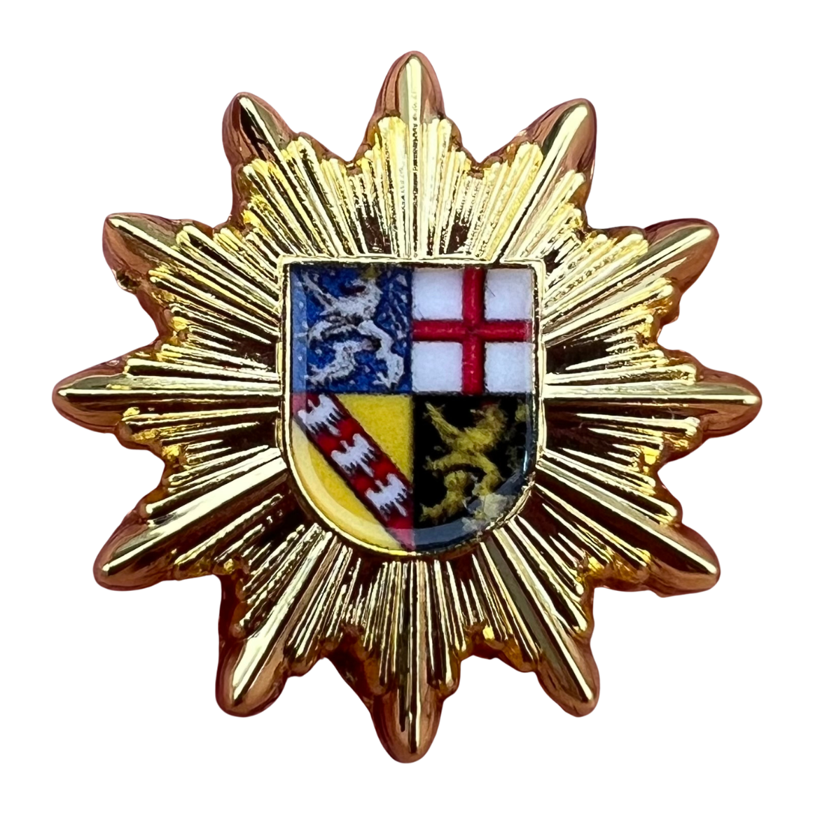 Ansteck-Pin Polizeistern Bundesländer + Bundespolizei