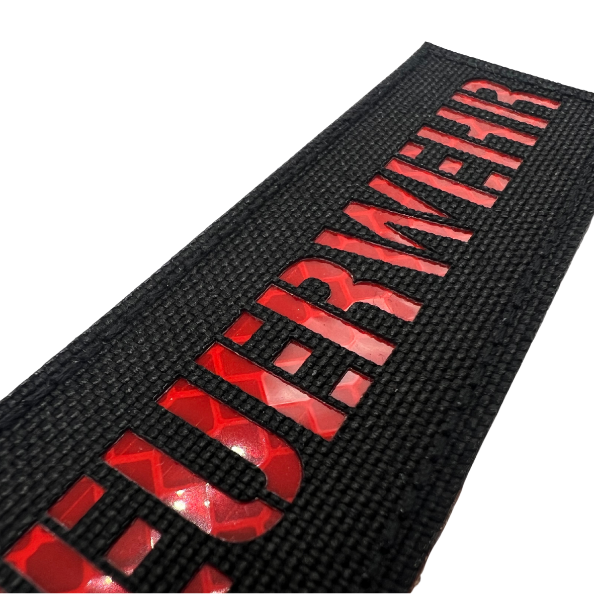 Feuerwehr Lasercut Patch Rot Reflective