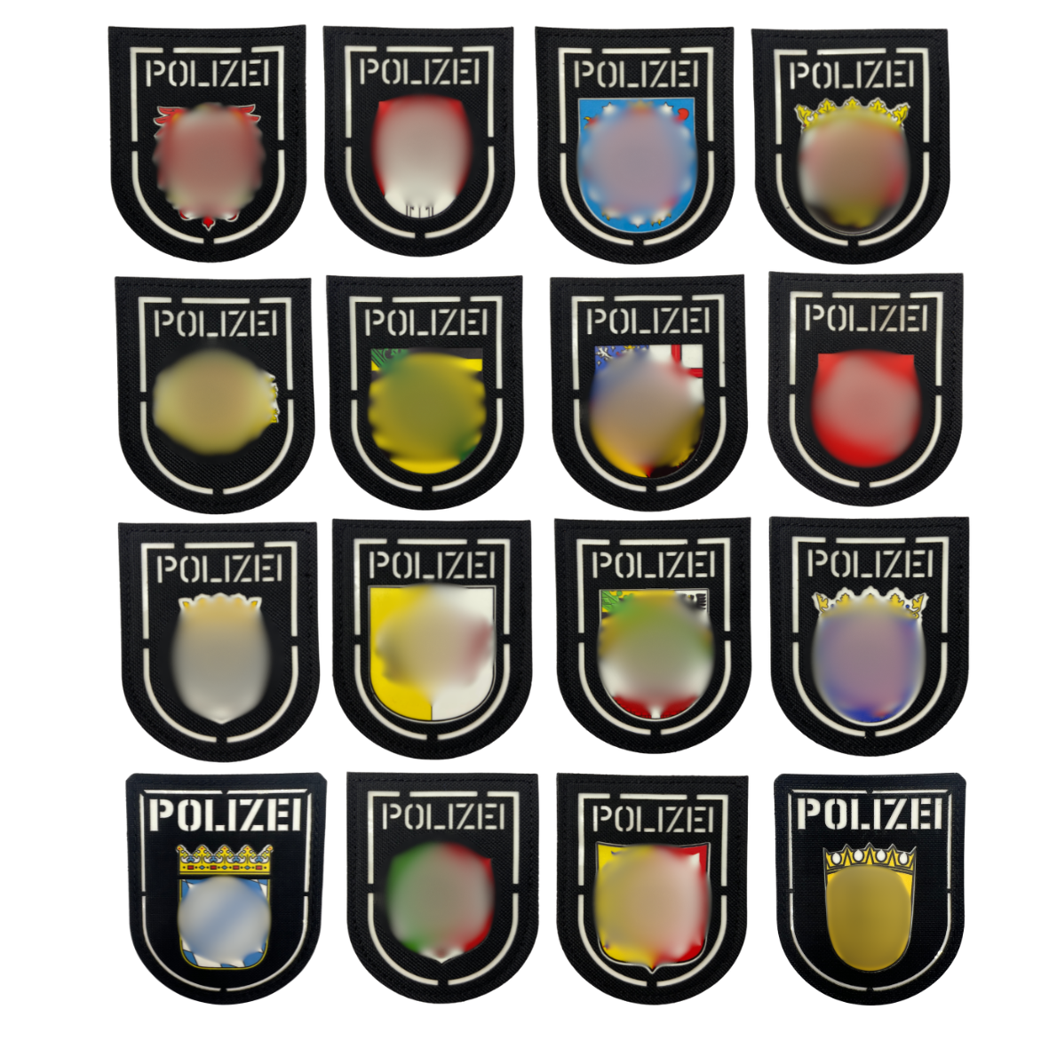Bundesländer "Glow in the Dark" Lasercut Patches