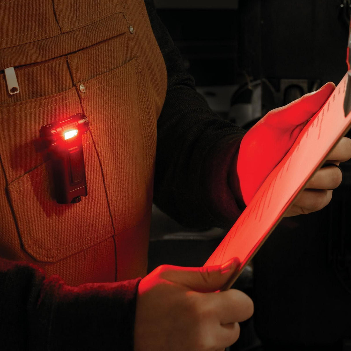 COAST HX4 LED Cliplampe (weiß - rot)