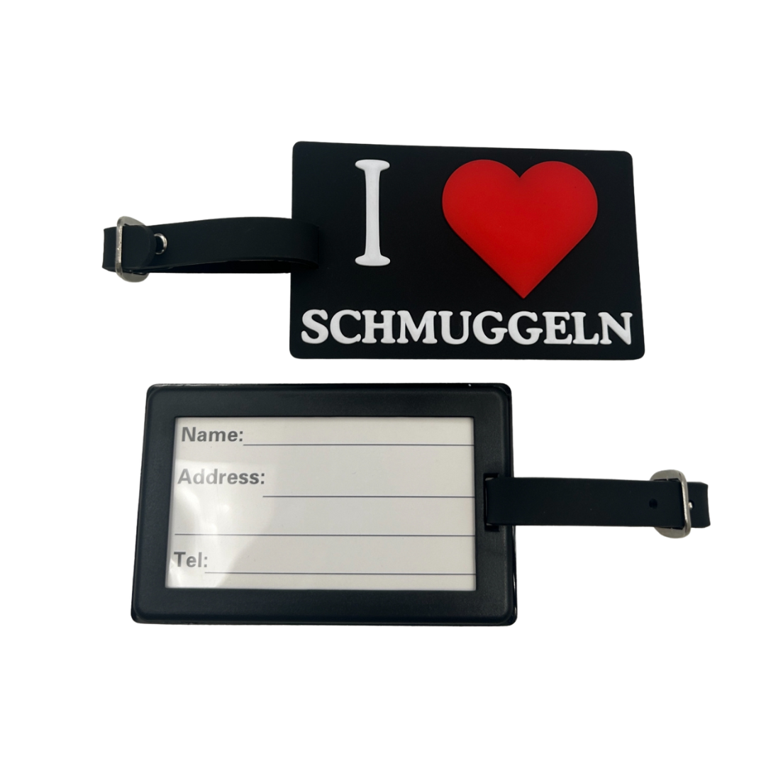 Gepäckanhänger " I Love Schmuggeln"