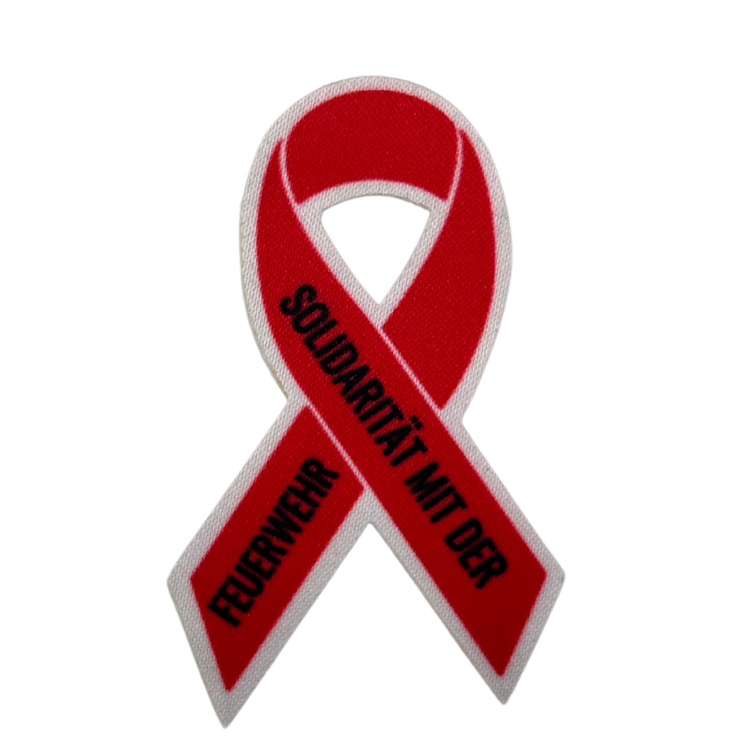 Solidaritätsschleife Feuerwehr Textil Patch