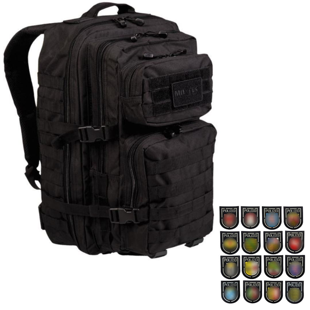 BUNDLE: Rucksack + Bundesländer "Glow in the Dark" Lasercut Patches