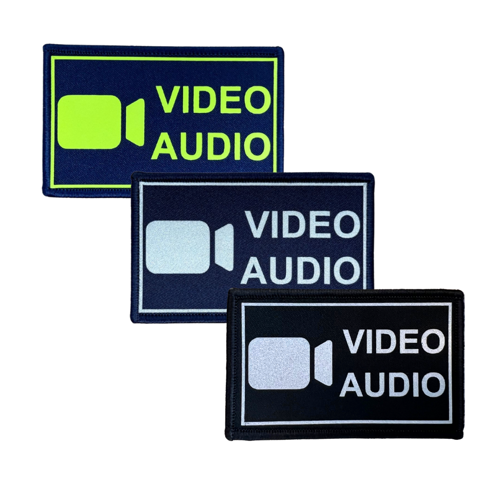 Bodycam Video/Audio Textil Patches