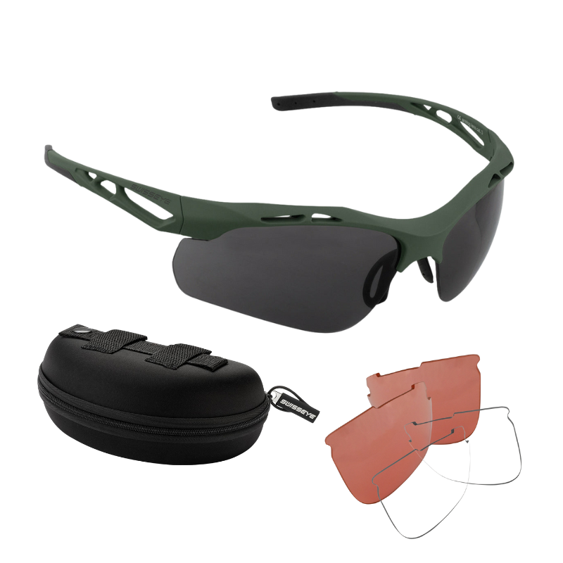 SwissEye® Tactical Attac Schießbrille Oliv