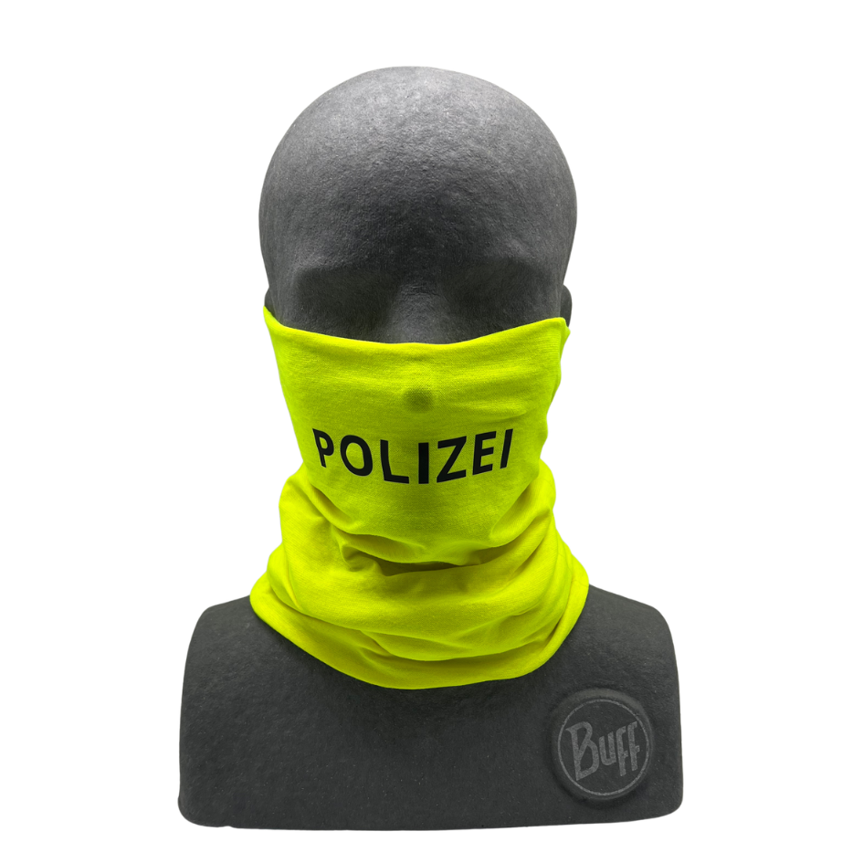 BUFF Cut Polizei Schnittschutz Schlauchschal - Neongelb