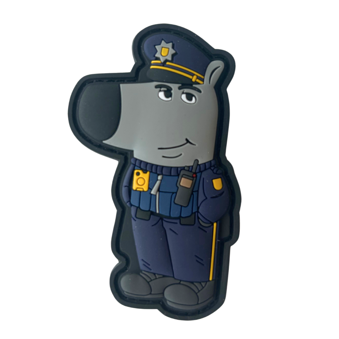 Entspannter Cop Rubber Patch