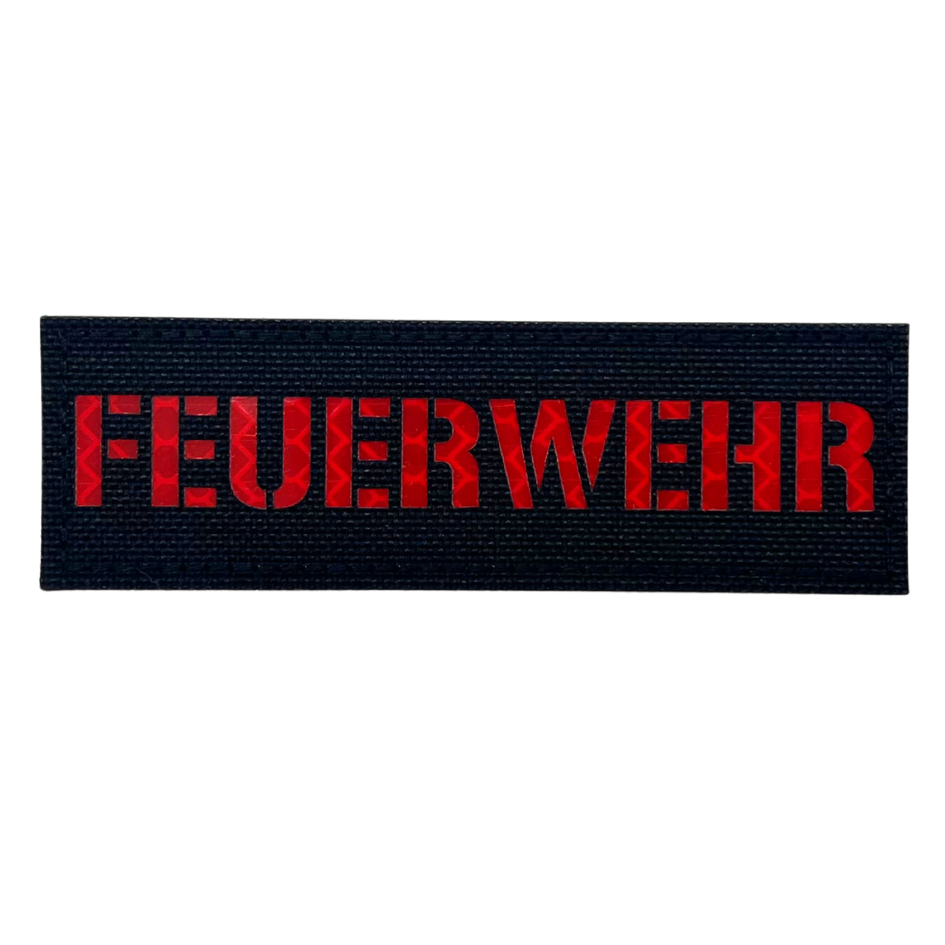 Feuerwehr Lasercut Patch Rot Reflective