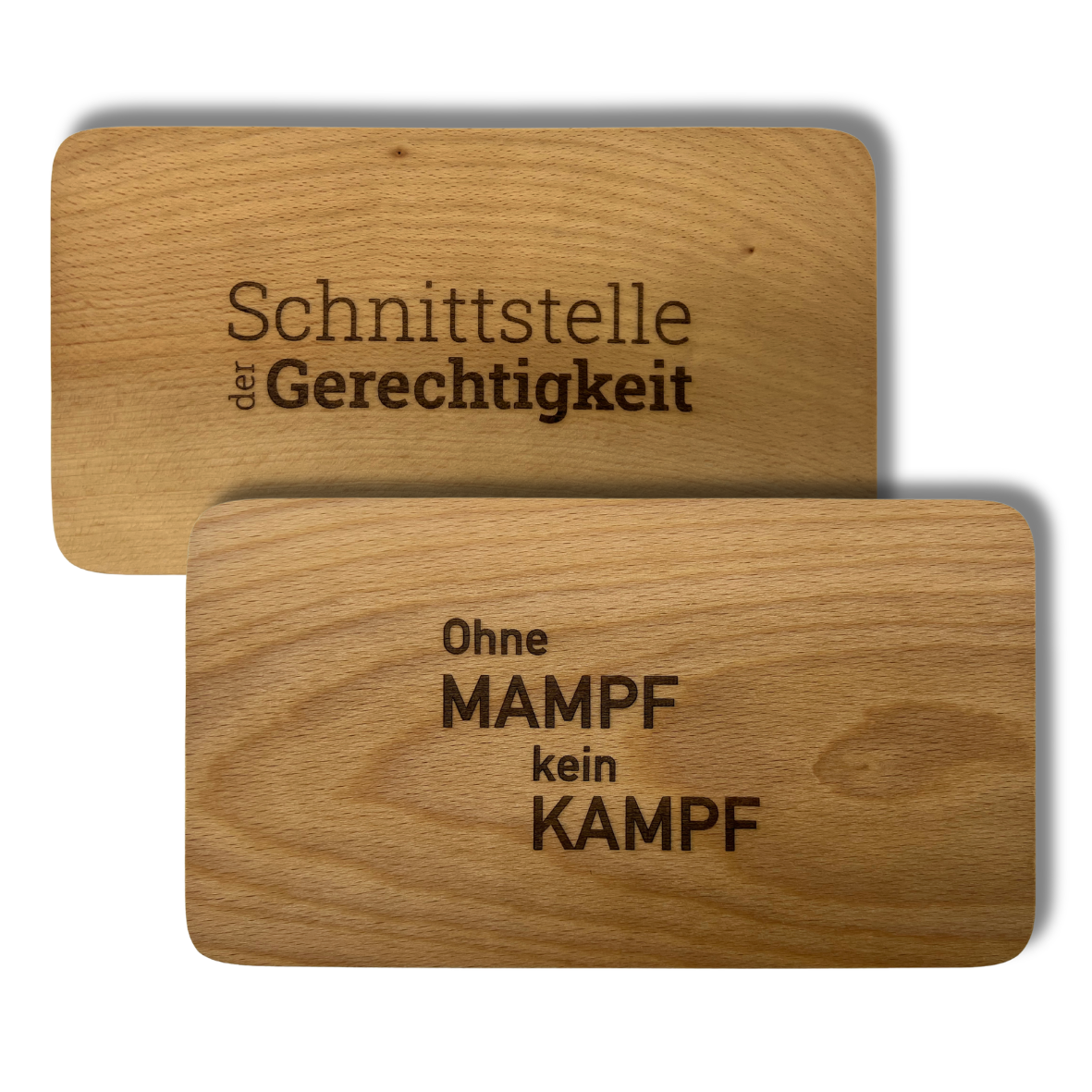 Frühstücksbrett aus Buchenholz mit Gravur