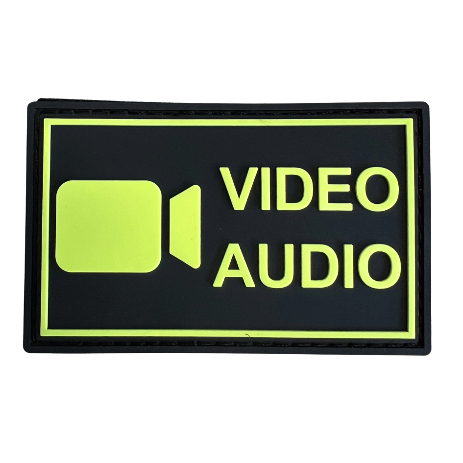 Bodycam Video/Audio Glow in the Dark Rubber Patch